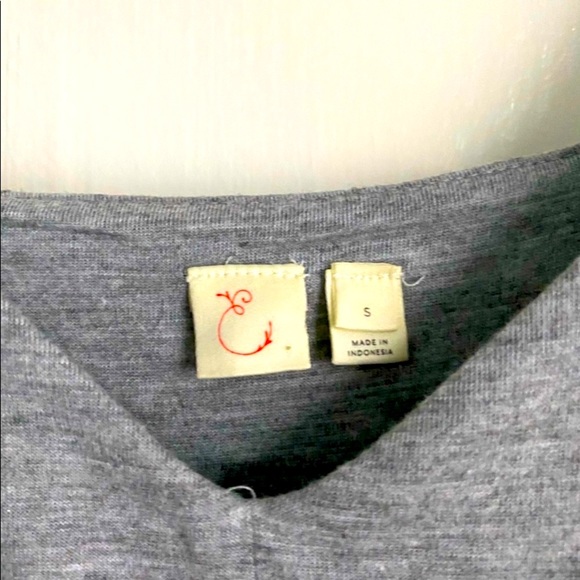 Anthro E by Eloise Grey Shimmer Shelf Bra Cami Slip Dress - Picture 3 of 9